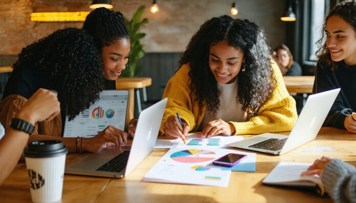 young adults manage finances